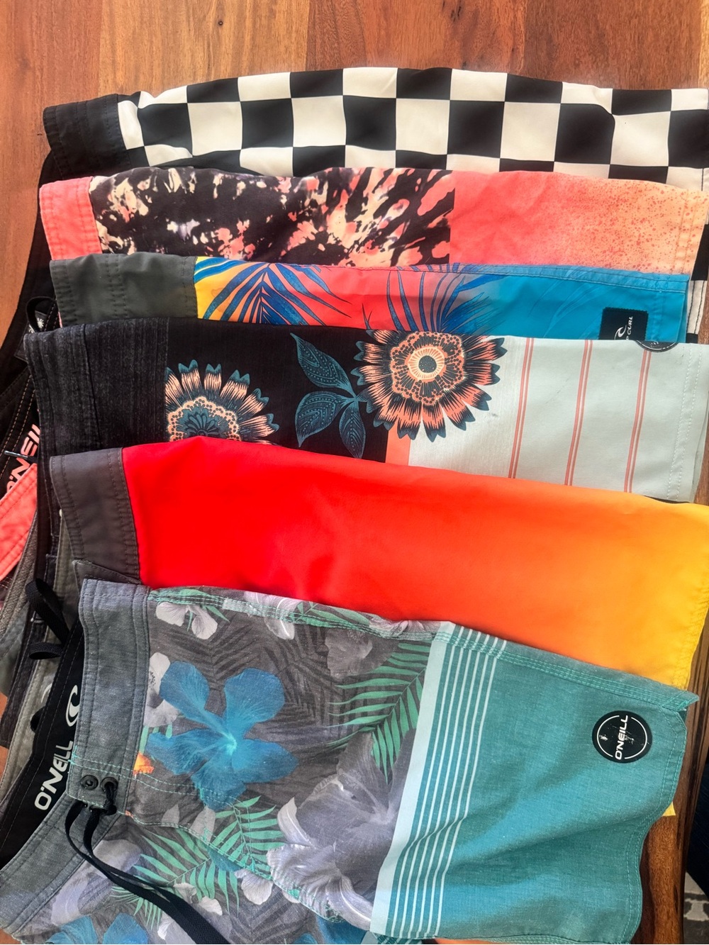 6 different boys board shorts